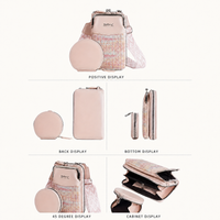 6-in-1 Woven Crossbody Phone Bag & Wallet