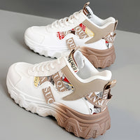 Graphic Ribbon Chunky Sneakers