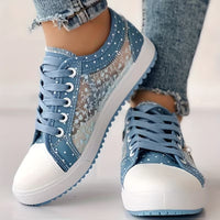 Bloom Floral Lace Mesh Sneakers