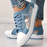 Bloom Floral Lace Mesh Sneakers