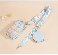 6-in-1 Woven Crossbody Phone Bag & Wallet