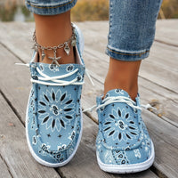 Boho Paisley Floral Casual Loafers