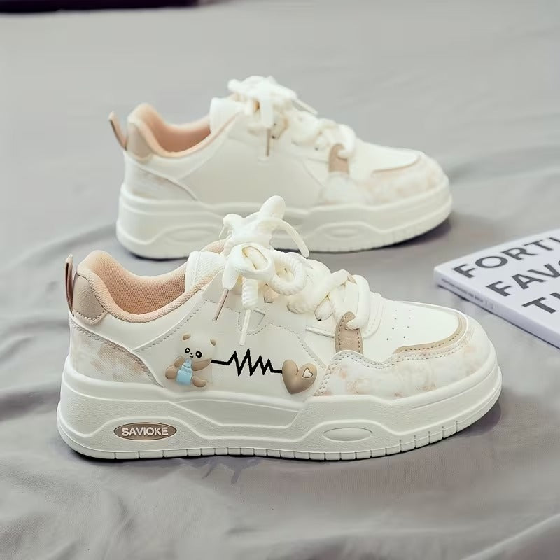 SAVIOKE Women’s Casual Lace-Up Shoes