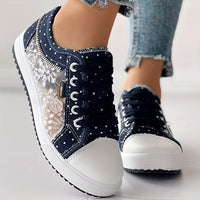 Bloom Floral Lace Mesh Sneakers