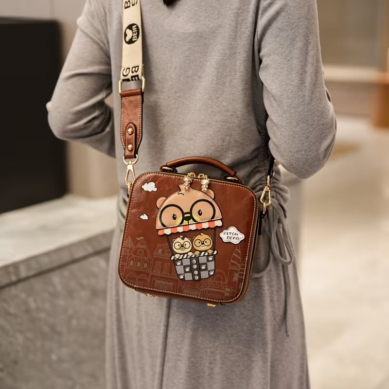 Playful Bear Crossbody Bag