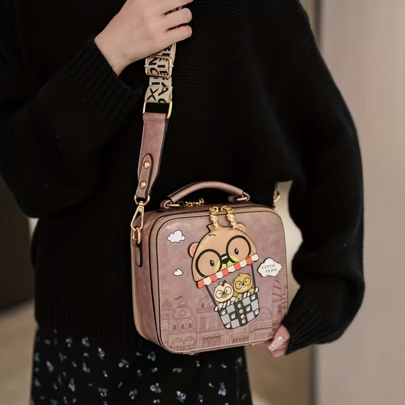 Playful Bear Crossbody Bag